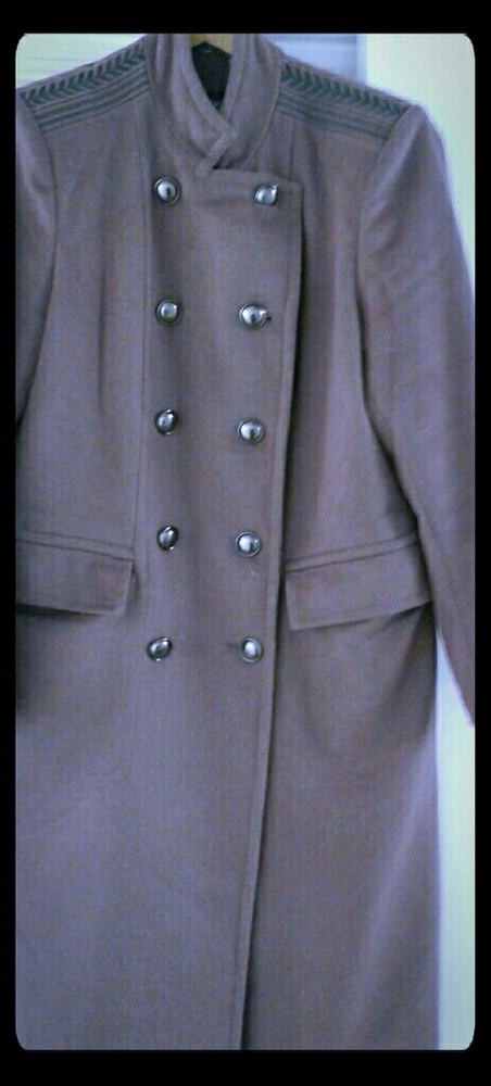 Badley Mischika lavender wool coat XL